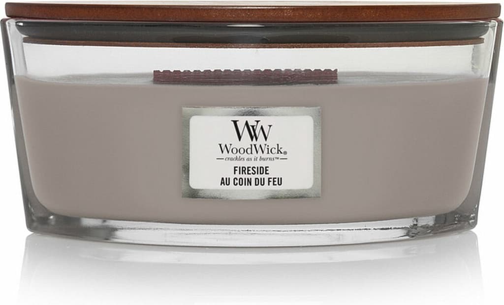 WoodWick Heartwick Flame Ellipse Geurkaars â Fireside